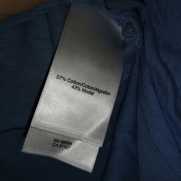 DKNY t-shirt with layer bottom size S modal blend - Picture 3 of 6